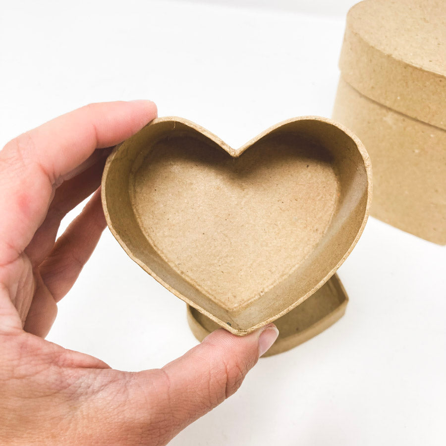 Paper Mâché Heart Box (1)