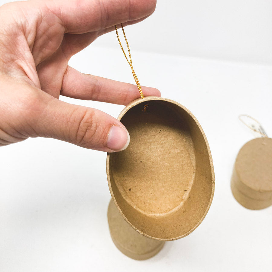 Oval Paper Mâché Box Ornament