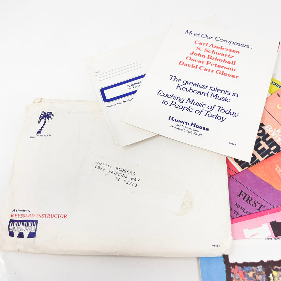 Vintage Sheet Music by Mail Solicitation - Ephemera