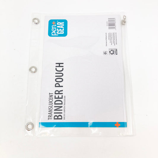 Pen + Gear Translucent Binder Pouch 10" X 8"