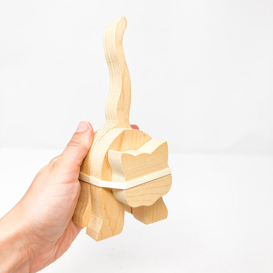 Wood Cat Figure Kit (1)