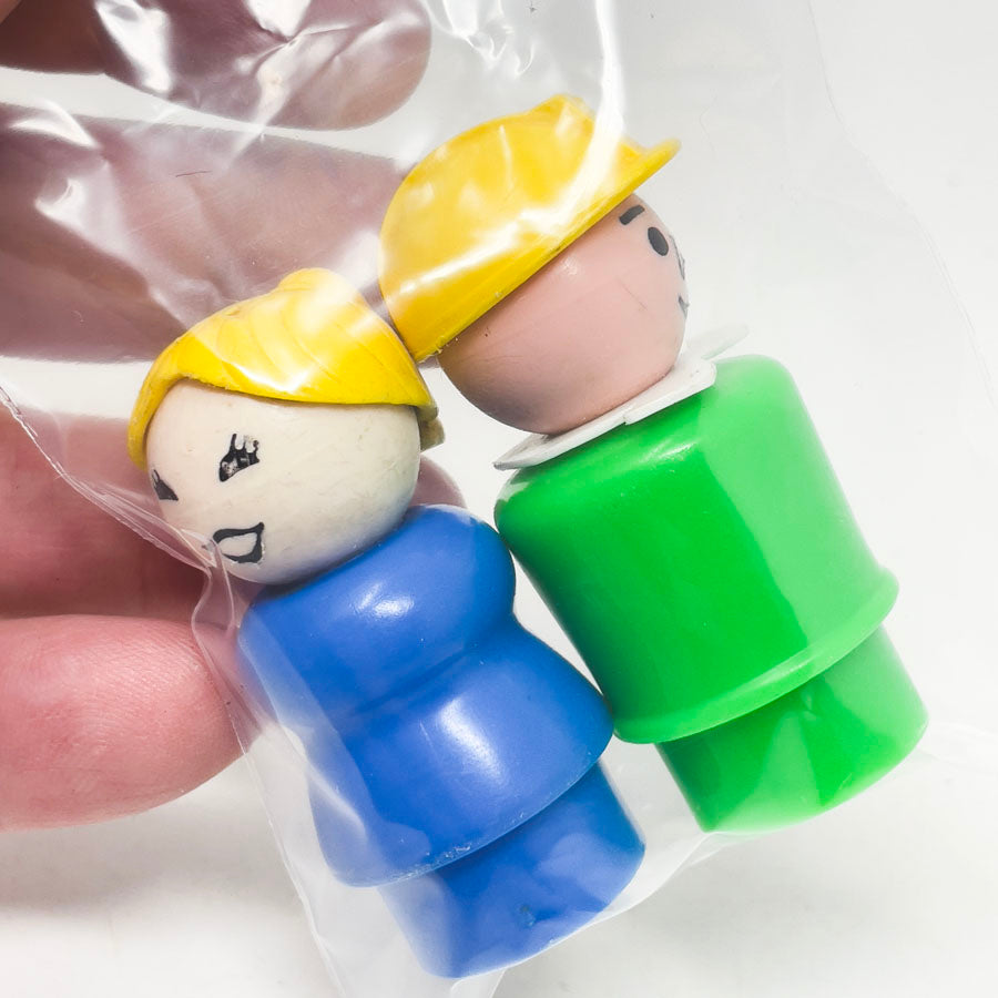 Vintage Fisher Price Little People Toys - Man and Woman Set