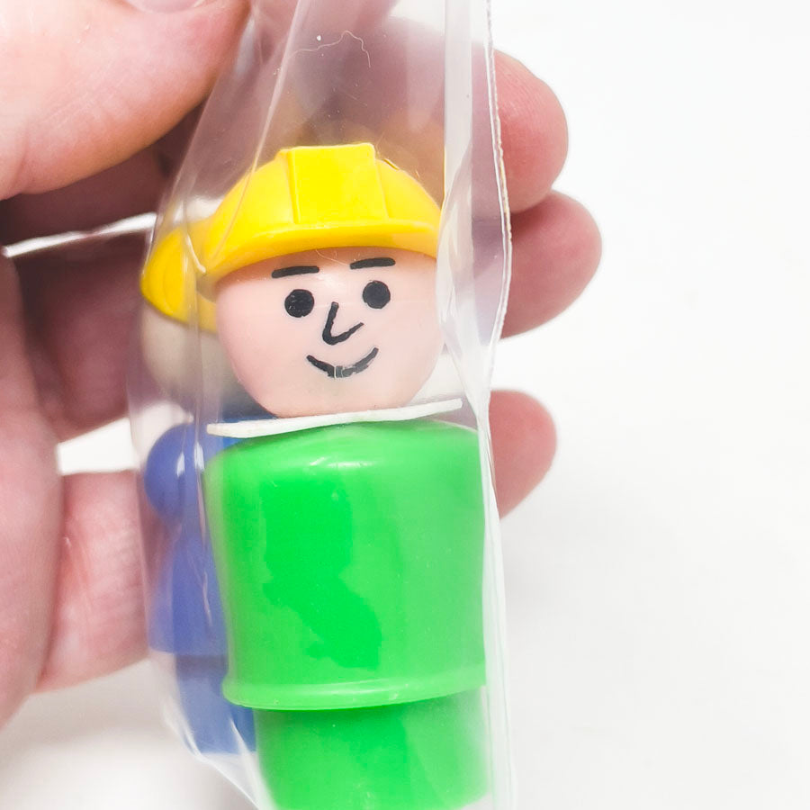 Vintage Fisher Price Little People Toys - Man and Woman Set