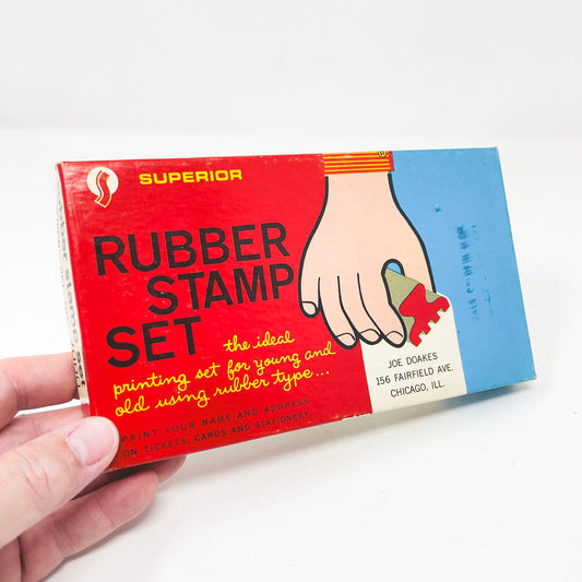 Vintage Superior Rubber Stamp Set