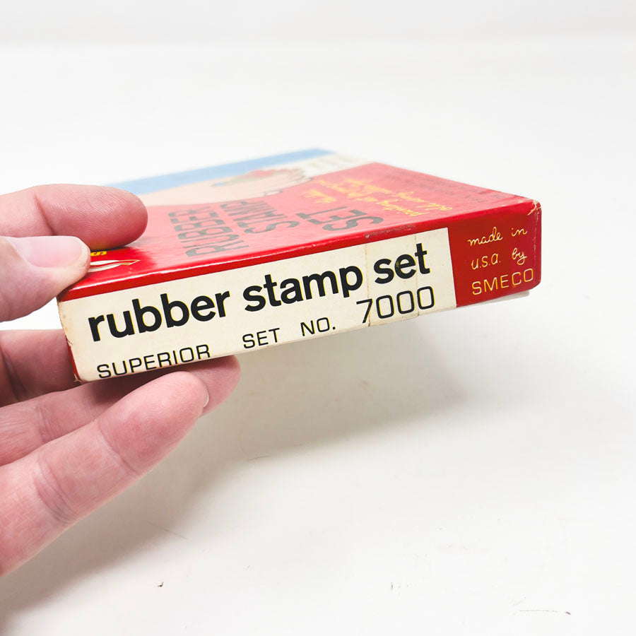 Vintage Superior Rubber Stamp Set