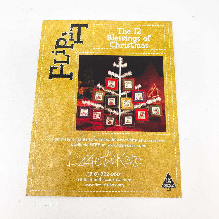 Lizzie*Kate - The 12 Days of Christmas Flip It Cross Stitch Pattern