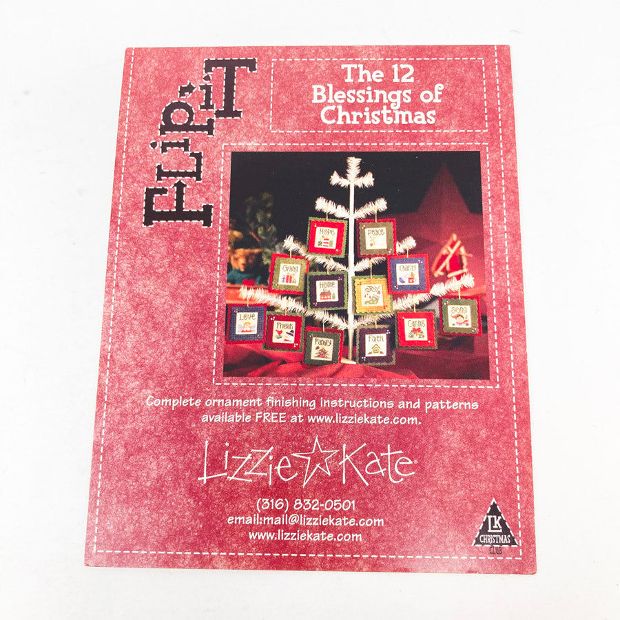 Lizzie*Kate - The 12 Days of Christmas Flip It Cross Stitch Pattern