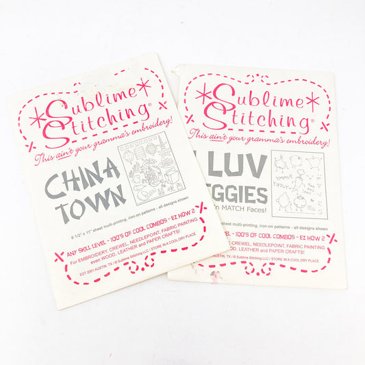 Sublime Stitching Iron-On Pattern