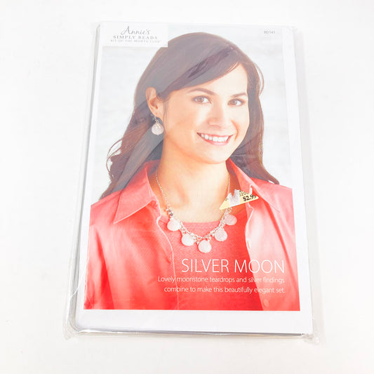 Silver Moon Necklace Kit by Annie's Simply Beads Kit-of-the-month Club