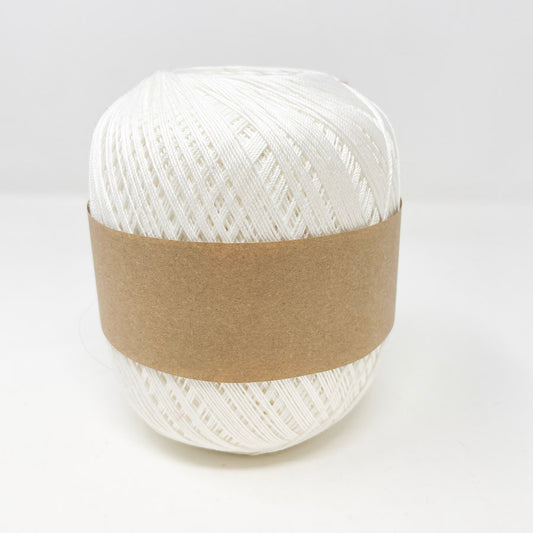 Mercerized Cotton Thread in Bright White