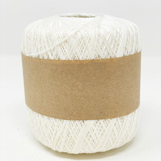 Mercerized Cotton Thread in White