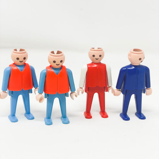 Vintage Playmobil Original 1970s Characters - No Hair (4)