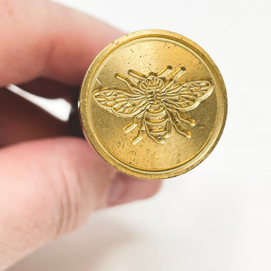 Bee Wax Seal Stamp and Wood Handle
