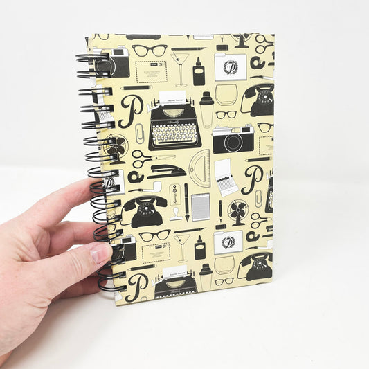 Old Timey Implements Spiral Bound Journal