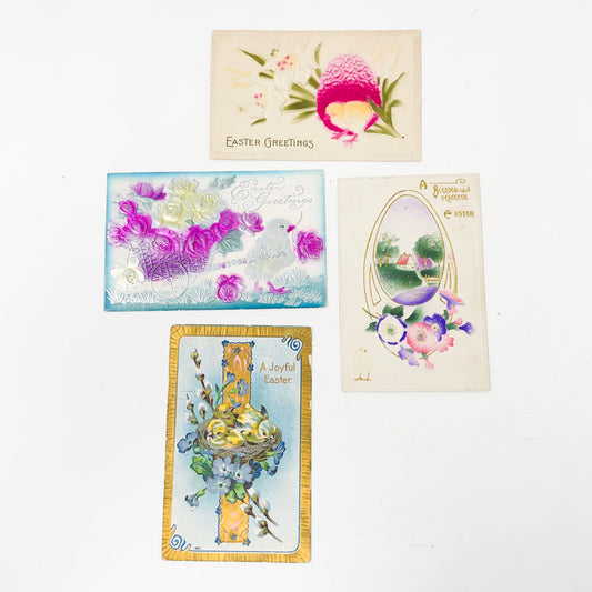 Eight Antique Easter Greetings Postcards