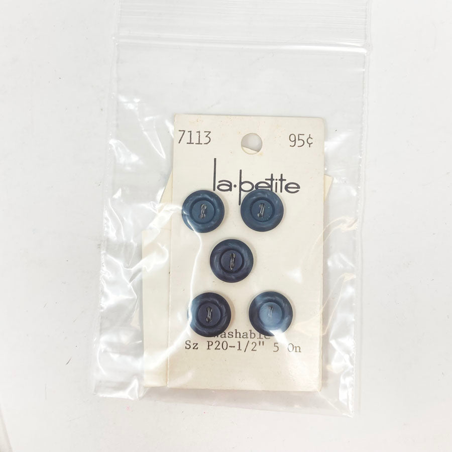 Bundle of 11 Black Carded Buttons