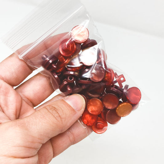 Small Bag of Red Shank Buttons