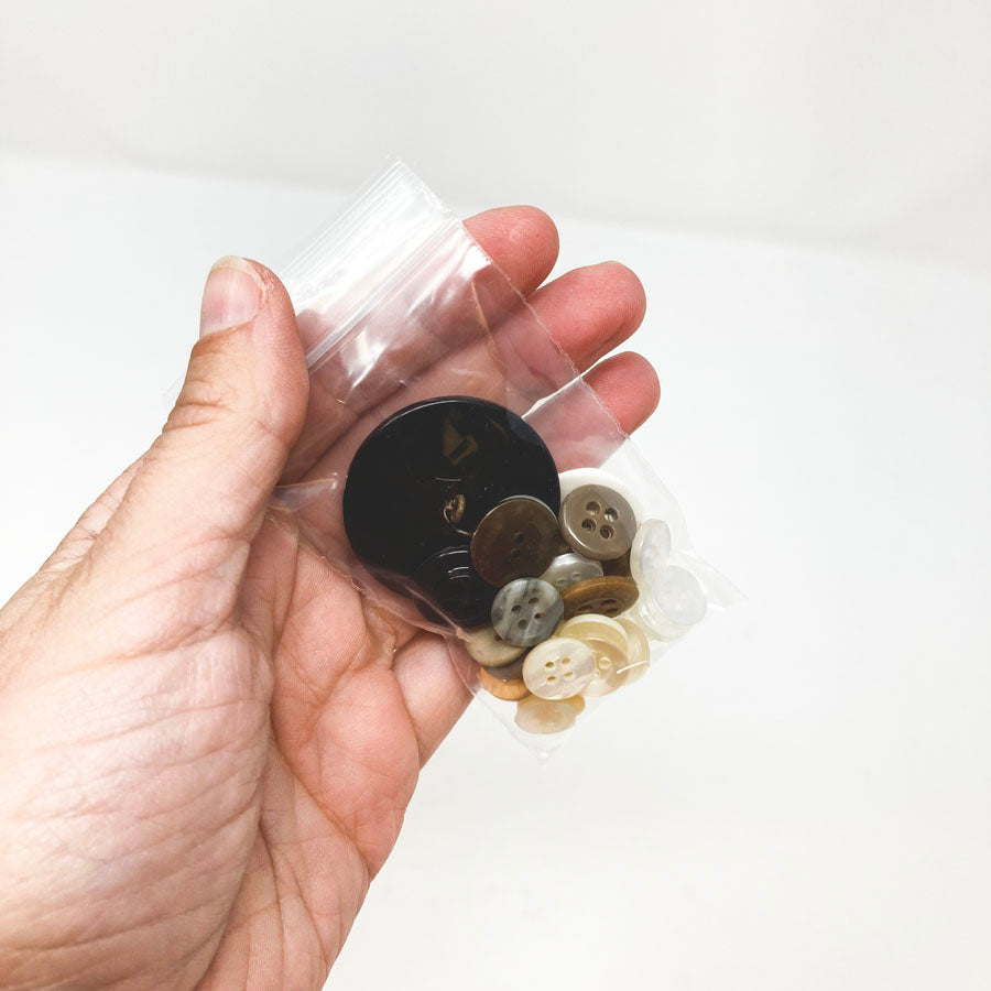 Small Bag of White/Brown/Black Buttons