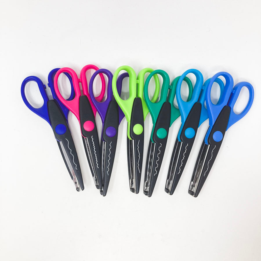 Bright Handled Paper Edgers Scissors - Pick a Pattern