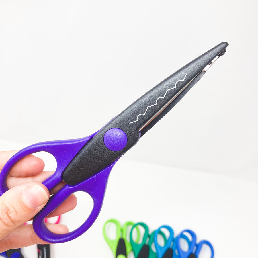 Bright Handled Paper Edgers Scissors - Pick a Pattern