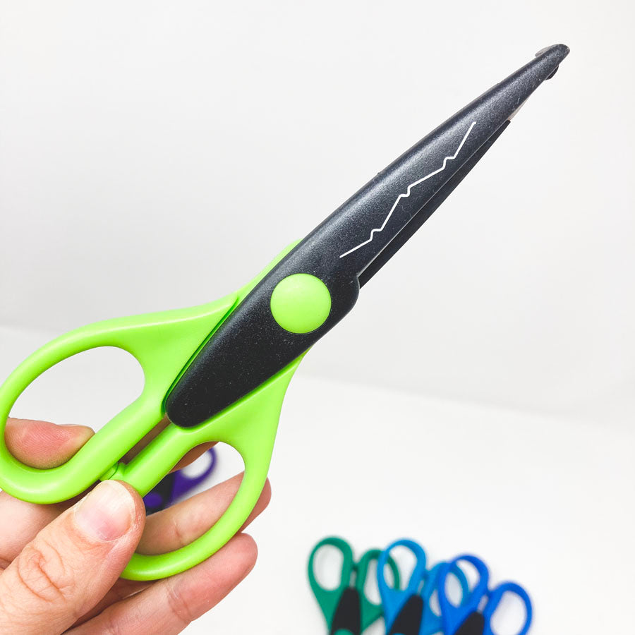 Bright Handled Paper Edgers Scissors - Pick a Pattern