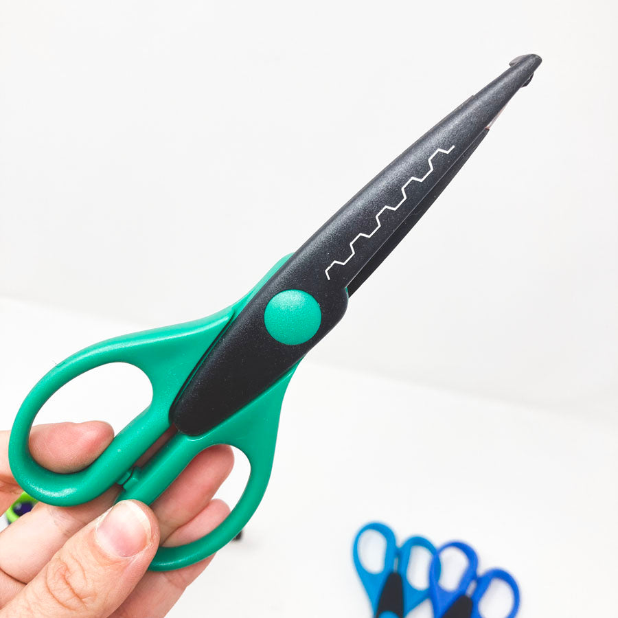 Bright Handled Paper Edgers Scissors - Pick a Pattern
