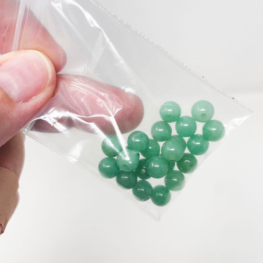 Small Bag of Sea Green Round Beads