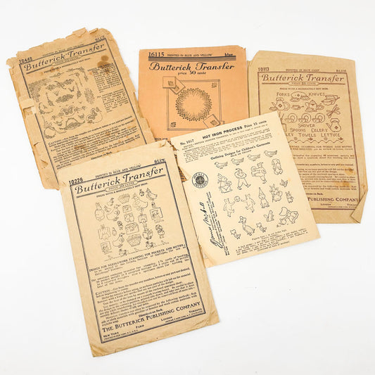 Bundle of Antique Transfer Patterns