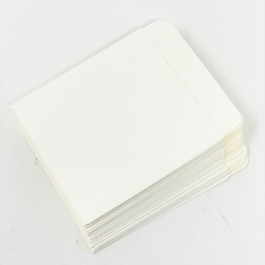 NEW // 25 Low Back Plain Library Card Pockets