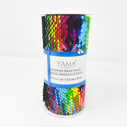 Yama Reversible Sequin Ribbon 5-3/8in by 1yd