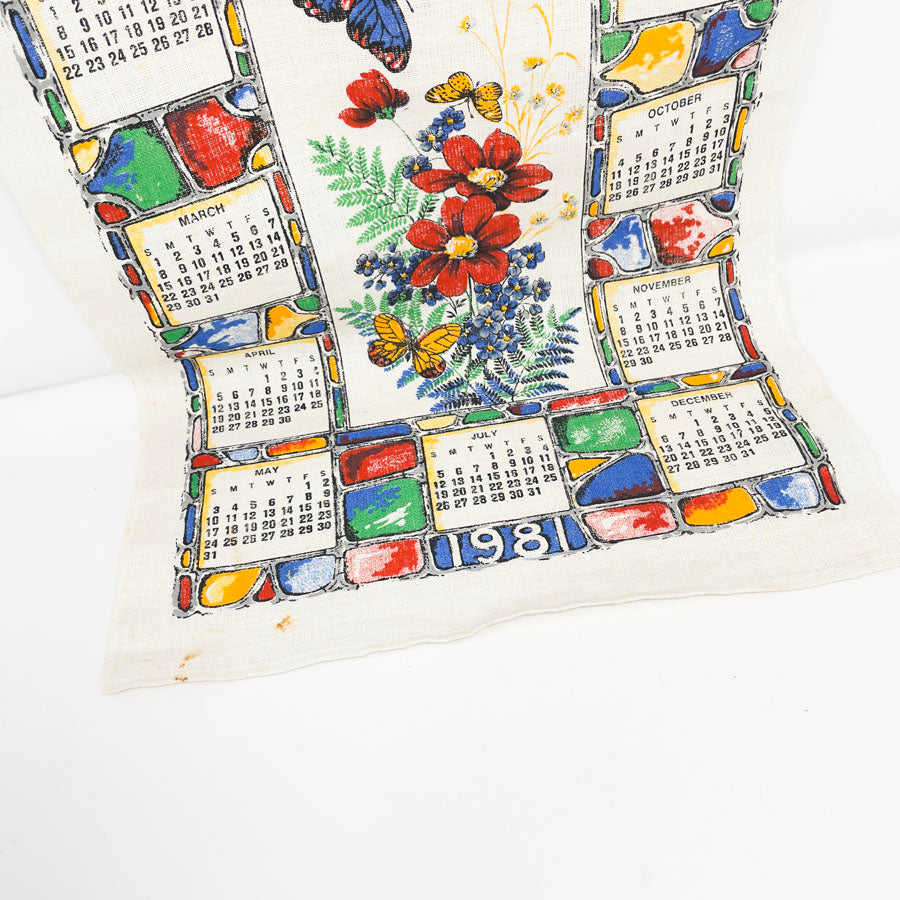 1981 Collectible Fabric Tea Towel