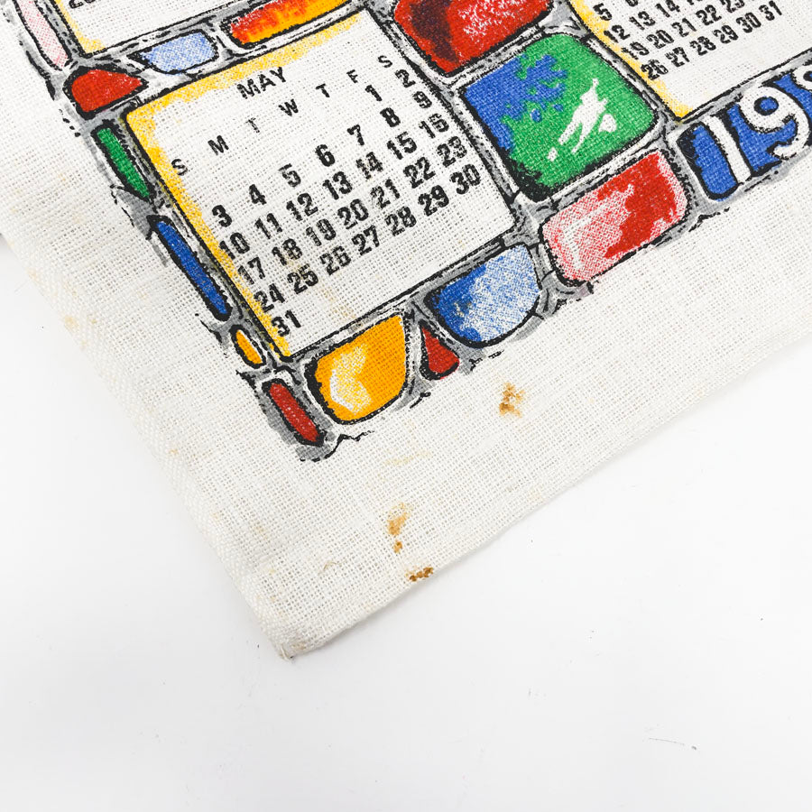 1981 Collectible Fabric Tea Towel