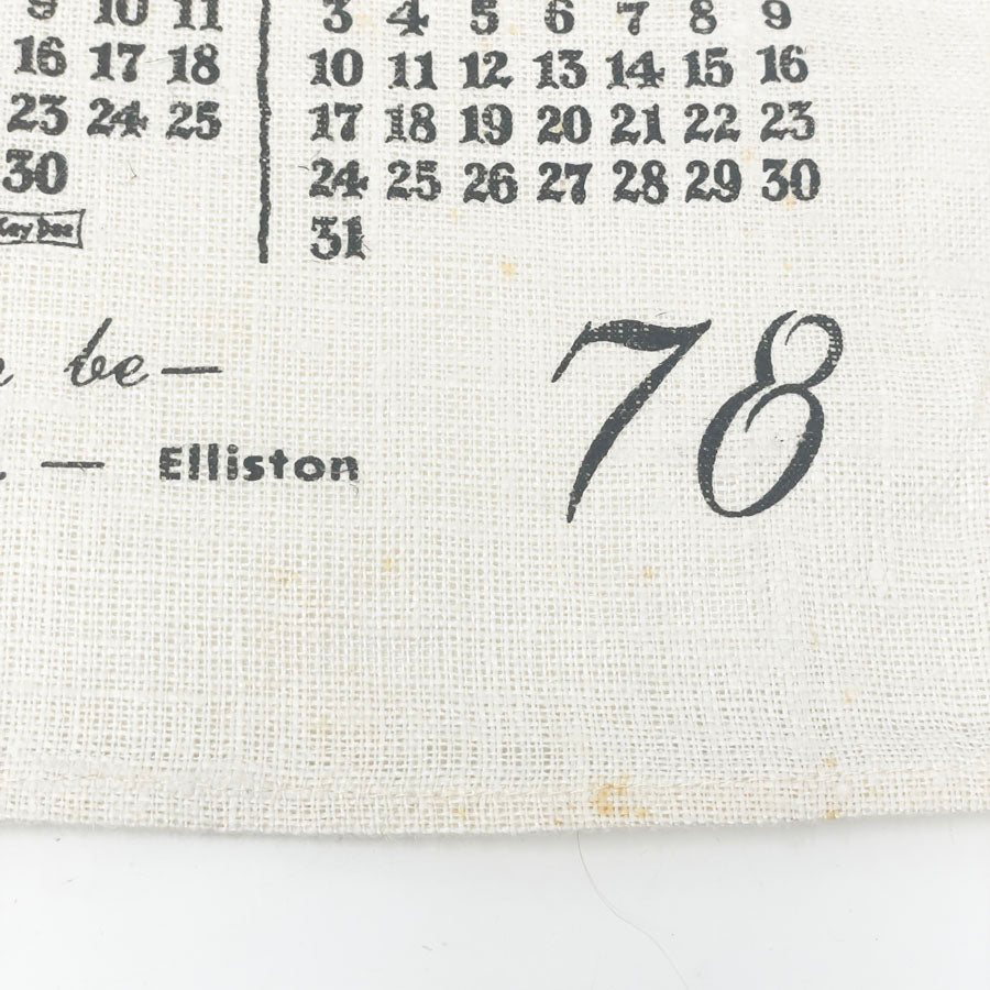 1978 Collectible Fabric Tea Towel