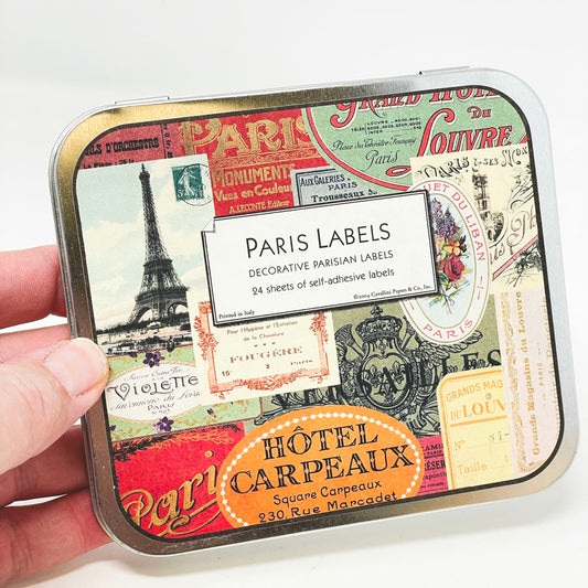 Cavallini & Co. Paris Labels in Tin