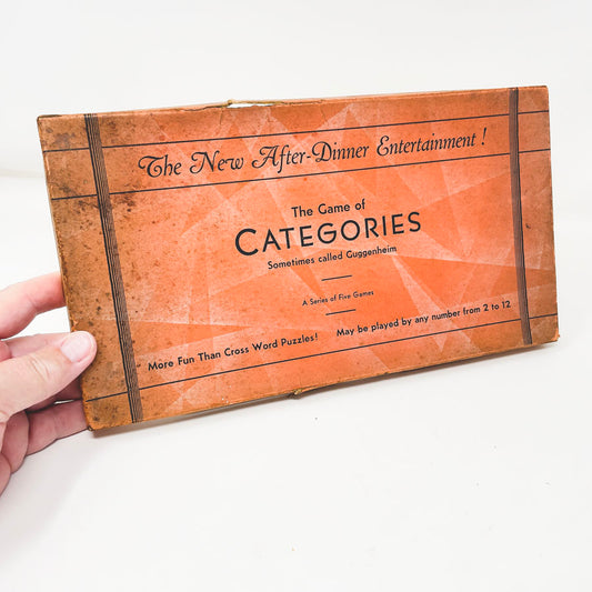 Vintage The Game of Categories Game