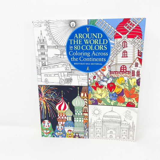 Around the World in 80 Colors Coloring Book