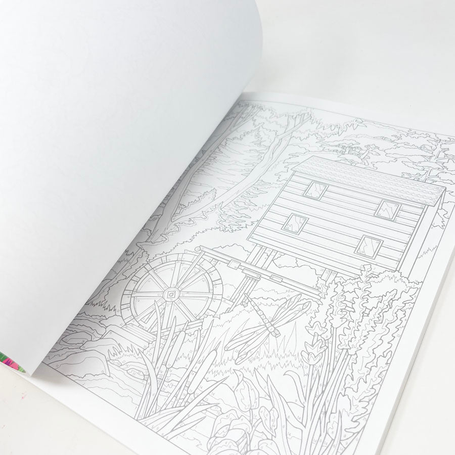 Country Scenes Color By Number Coloring Book