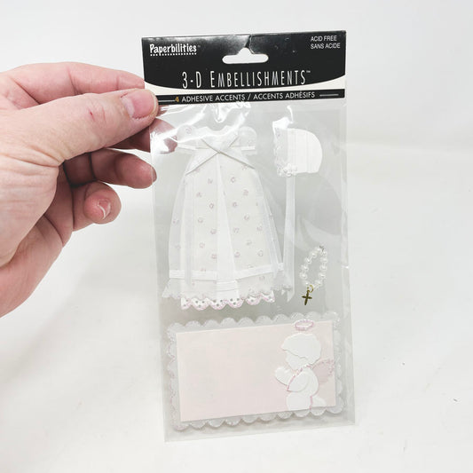 Paperbilities 3D Christening Stickers