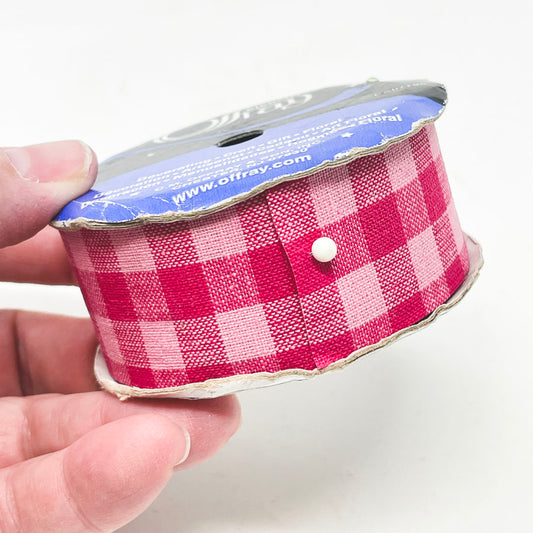 Pink Plaid Ribbon