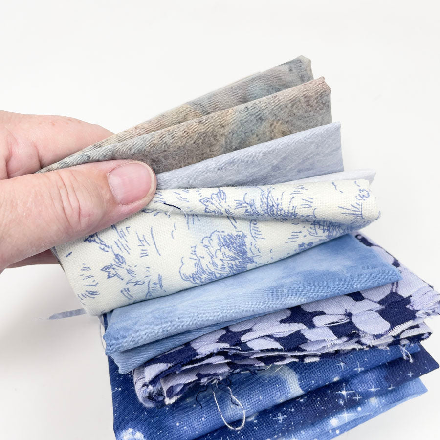 Scrappy Blues Fabric Bundle