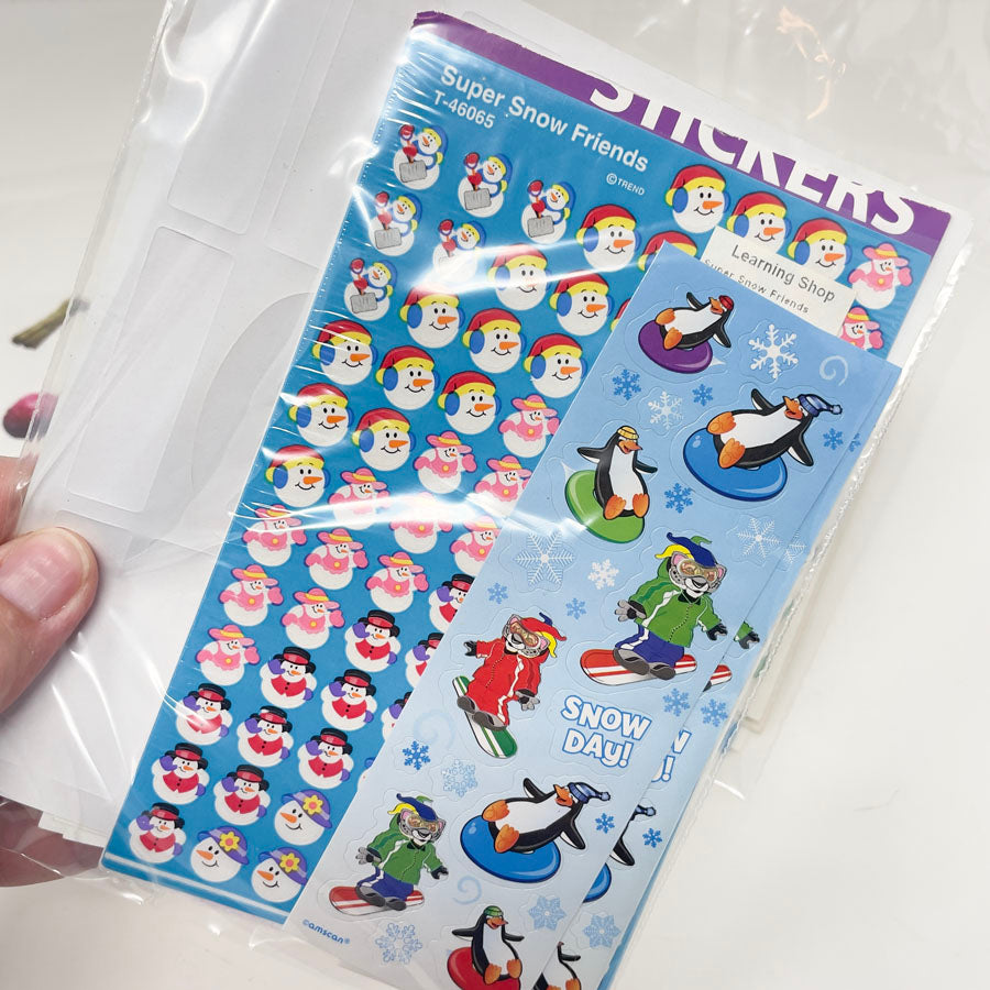 6" x 9" Assorted Bags of Kids Stickers