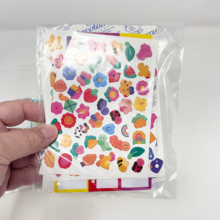 6" x 9" Assorted Bags of Kids Stickers