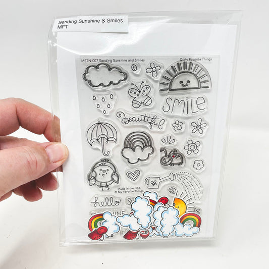 Sending Sunshine & Smiles – My Favorite Things Stamp and Die Set