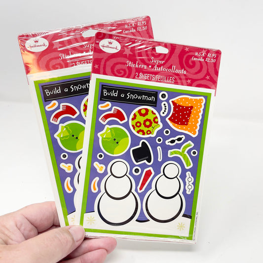 Vintage Hallmark Build a Snowman Stickers