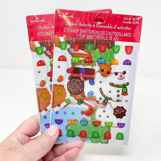 Vintage Hallmark Holiday Sticker Activity Sheets (1)