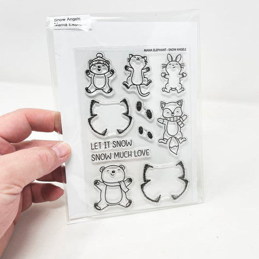 Snow Angels - Mama Elephant Stamp and Die Set