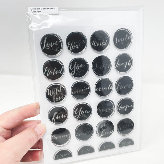 Circled Sentiments - Altenew Stamp and Die Set
