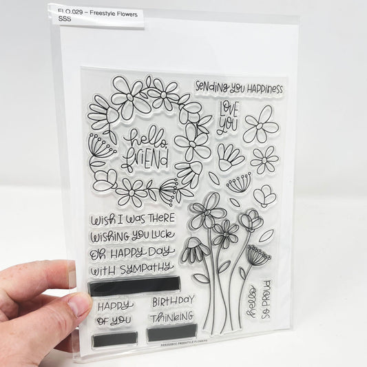Freestyle Flowers – Simon Says Stamp - Stamp and Die Set
