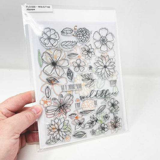 Wild & Free - Altenew Stamp, Stencil, and Die Set