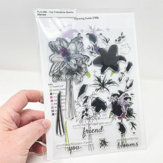 Our Friendship Blooms - Altenew Stamp, Stencil, and Die Set